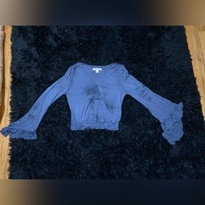 Adam Levine crop top long sleeve